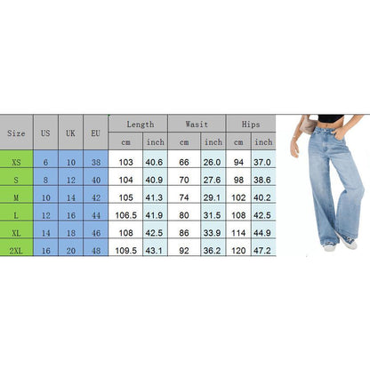 GUJI—-100 High-Waisted Loose Wide-Leg Women's Denim Jeans Casual Low Waistfashion fitted trend highrise jeans wrangler jeans slim-fitting casual