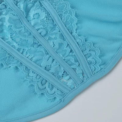 GUJI—51 Lace Hollow-Out Bustier Strap Sexy Innerwearfashion