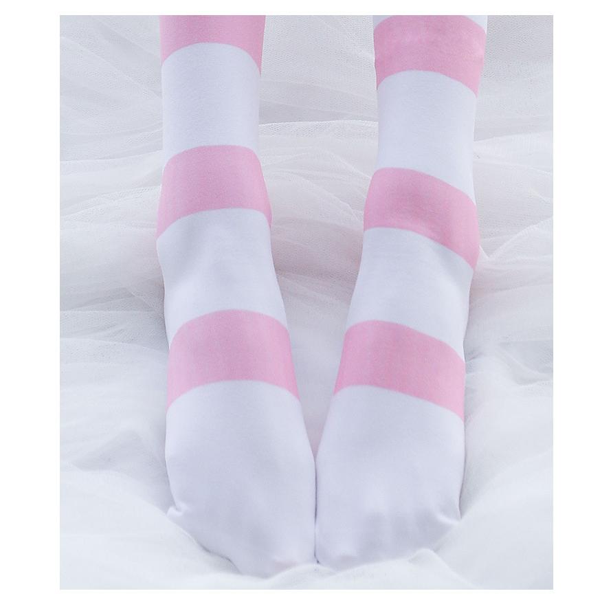 GUJI—309 Over-the-Knee Cat Paw Print High Socks