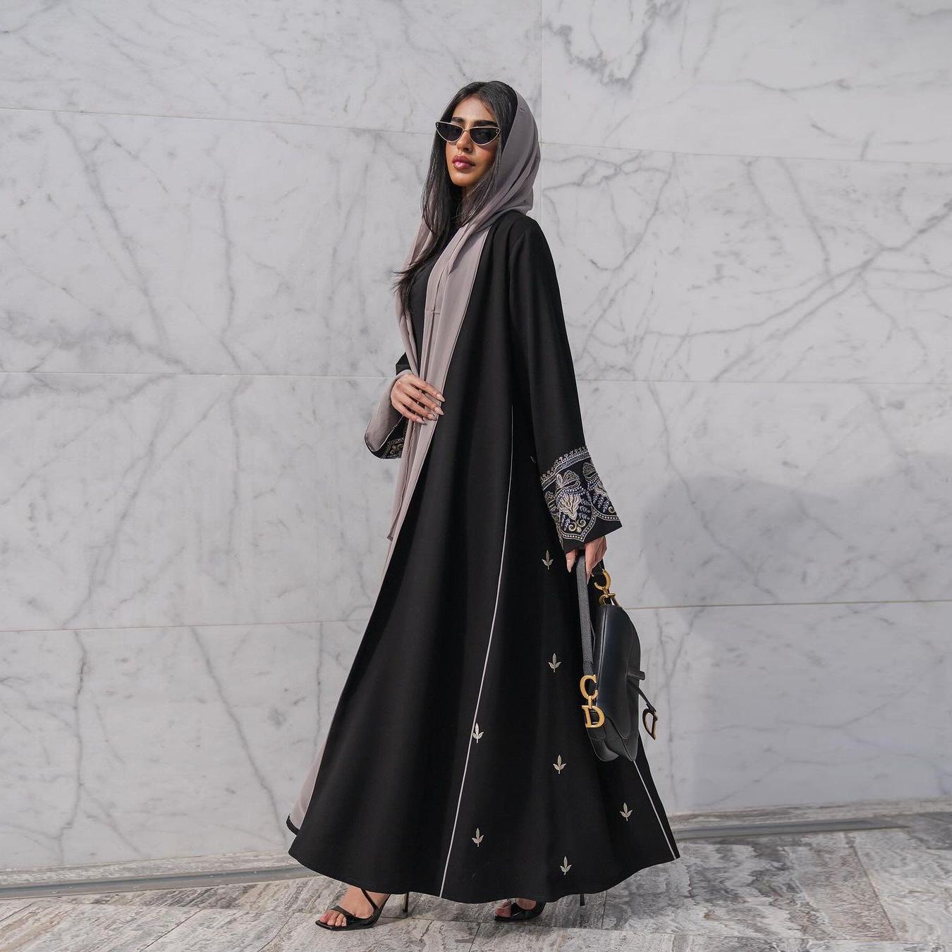 GUJI—32 Embroidered Cardigan Trendy Spring/Summer Long Dress Fashion