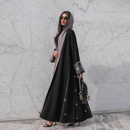 GUJI—32 Embroidered Cardigan Trendy Spring/Summer Long Dress Fashion