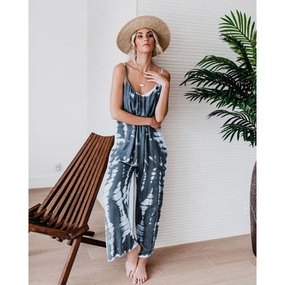 GUJI—293 Women's New Strapless Wide-Leg Jumpsuit