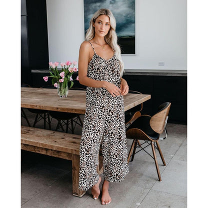 GUJI—293 Women's New Strapless Wide-Leg Jumpsuit