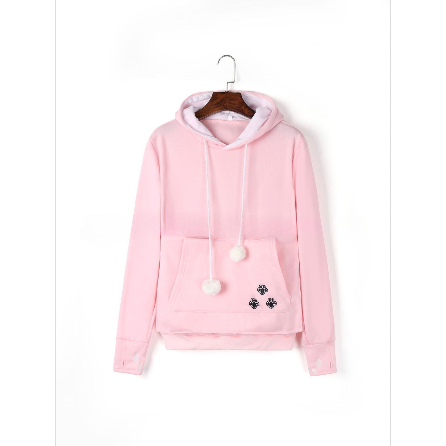 GUJI—335 Meow Planet Show Cat-Dog Fleece-Lined Hoodie For Women