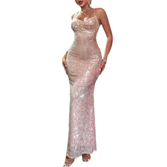 GUJI—313 Women's Luxury Sequin Bodycon Evening Dress hautecouturedress