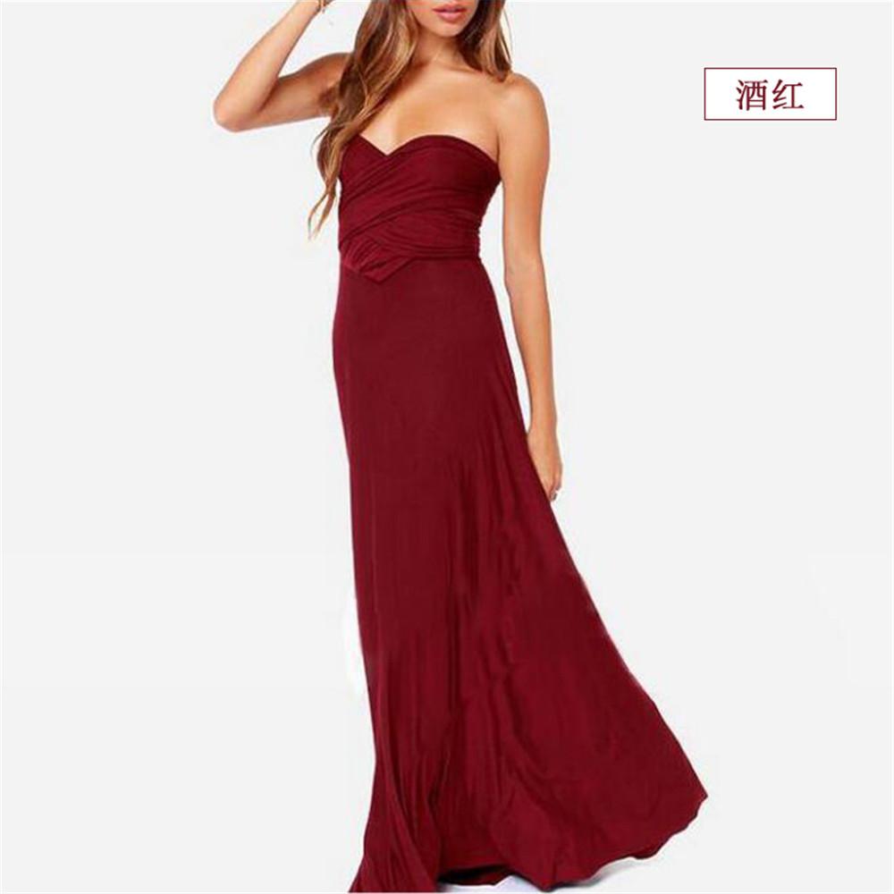 GUJI—329 Best-Selling Multi-Way Strappy Cross-Back Sexy Bandage Maxi Dress